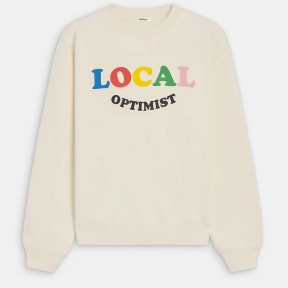 Madhappy White 'Local Optimist' Sweatshirt